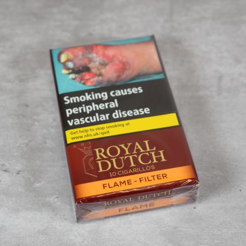 Ritmeester Royal Dutch Flame Filter (Formerly Sunshine) Cigarillos - Pack of 10