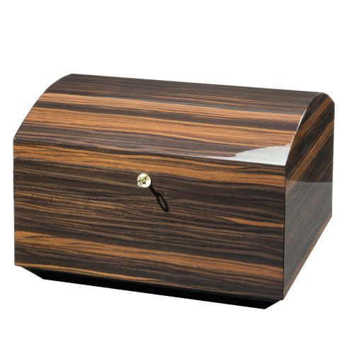 Morici Roma Ebony Trunk Cigar Humidor - 300 Cigar Capacity