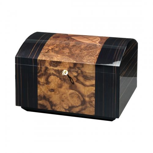 Morici Roma Tobacco Trunk with Drawer & Ashtray Cigar Humidor - 300 Cigar Capacity