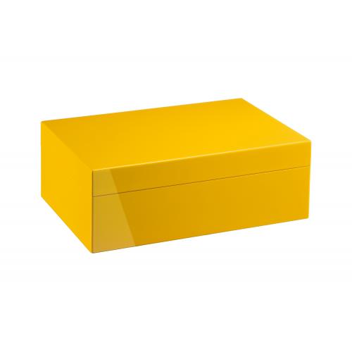 Morici Roma Cigar Humidor - 50 Cigar Capacity - Yellow