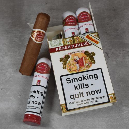 Romeo y Julieta Petit Royales Tubed Cigar - Pack of 3