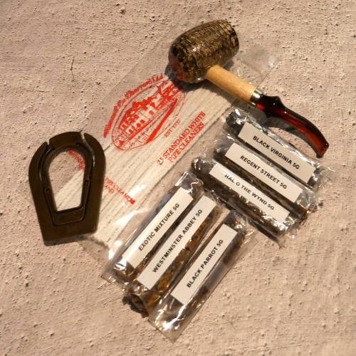 Bens R&R Revolution Charles Towne Cob Pipe Tobacco Sampler - Pipe & 6 x 5g