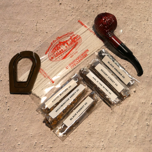 Bens R&R Revolution Knolle Brog Pipe Tobacco Sampler - Pipe & 6 x 5g