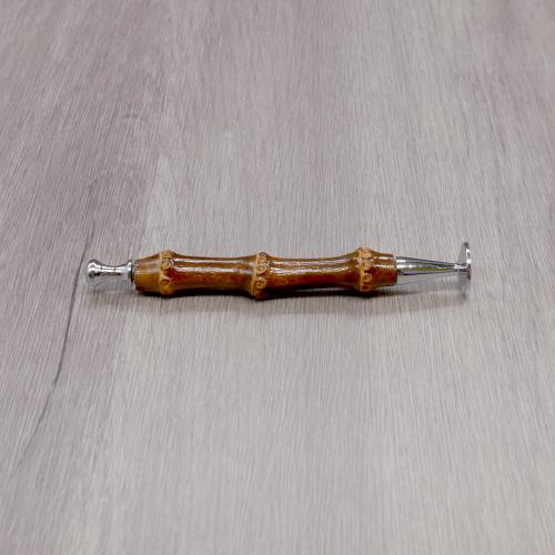 Rattrays Thin Caber Rings Pipe Tamper - Dark Bamboo