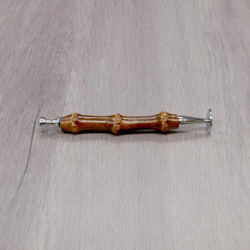 Rattrays Slim Caber Rings Pipe Tamper - Dark Bamboo