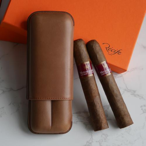 Mitchellero and Recife Whisky Case Sampler - 2 Cigars with Cigar Case