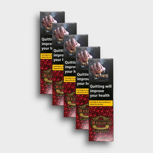 Regius Slim Cigar - 5 Packs of 10 (50 Cigars)