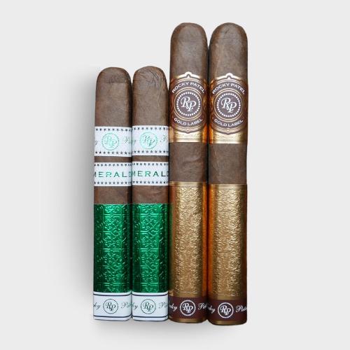 ST PATRICKS DAY - Green and Gold Rocky Patel Sampler - 4 Cigars