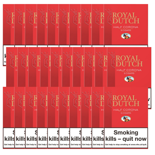 FLASH SALE Ritmeester Royal Dutch Half Corona Cigar - 25 + 5 Packs (150 Cigars)