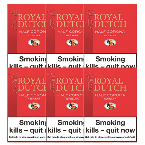 FLASH SALE Ritmeester Royal Dutch Half Corona Cigar - 5 + 1 Packs (30 Cigars)
