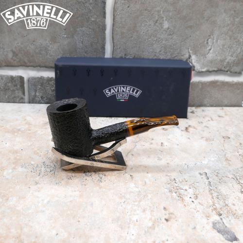 Savinelli Tigre Rustic 311 Poker 6mm Filter Fishtail Pipe (SAV557)