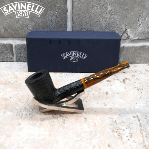 Savinelli Tigre Rustic 409 Straight Dublin 6mm Filter Fishtail Pipe (SAV558) (End of Line)