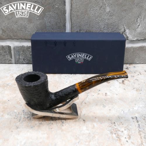 Savinelli Tigre Rustic 920 Bent Dublin 6mm Filter Fishtail Pipe (SAV559)