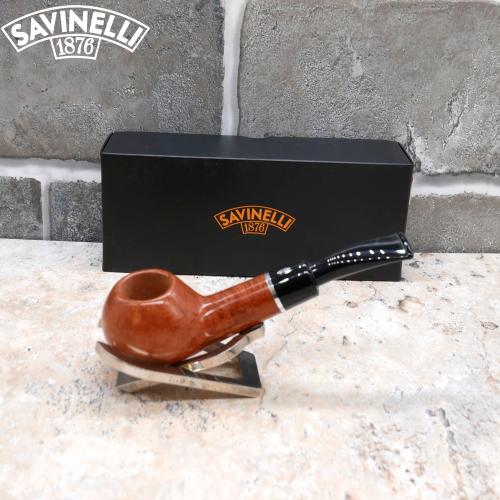 Savinelli Otello 321 Smooth Semi Bent Prince 6mm Fishtail Pipe (SAV651)