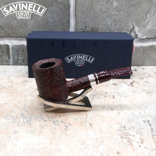 Savinelli Bacco 311 Rustic Dark Brown 6mm Fishtail Pipe (SAV693)