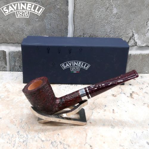 Savinelli Bacco 409 Rustica Dark Brown 6mm Fishtail Pipe (SAV697)