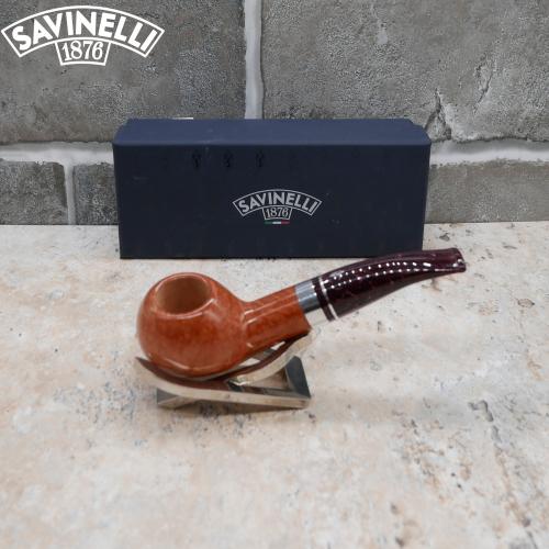 Savinelli Bacco 321 Smooth Natural 6mm Fishtail Pipe (SAV705)