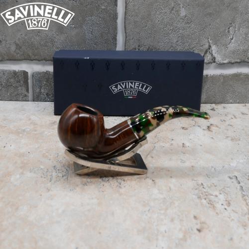 Savinelli Camouflage Smooth 642 Dark Brown 6mm Fishtail Pipe (SAV719)