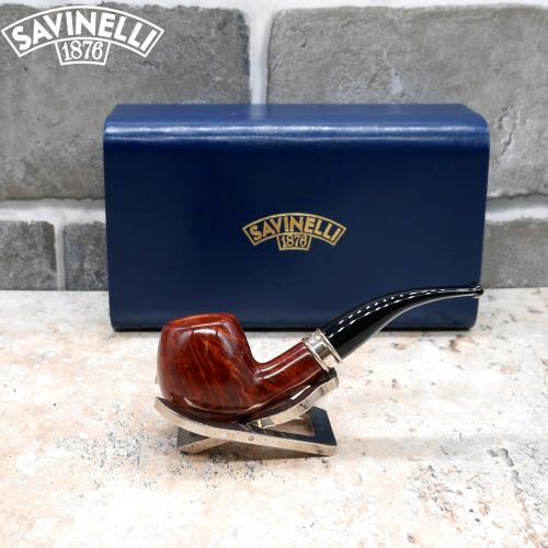 Savinelli 145 Anni Punto Oro Smooth 9mm Fishtail Pipe 132/145 (SAV795)