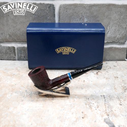 Savinelli Venezia 114/421 Rustic Black 6mm Fishtail Pipe (SAV799) (End of Line)