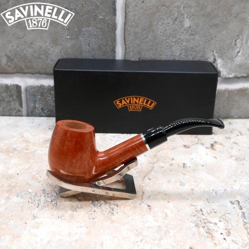 Savinelli Otello 670 Smooth Full Bent Billiard 6mm Fishtail Pipe (SAV80)