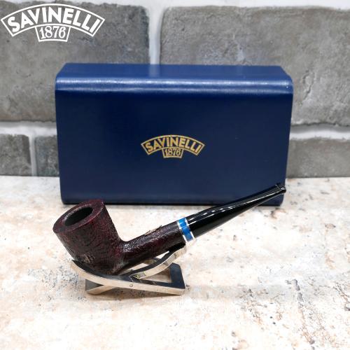 Savinelli Venezia 103/421 Rustic Black 6mm Fishtail Pipe (SAV801) (End of Line)