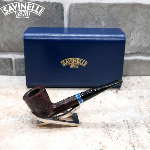 Savinelli Venezia 103/421 Rustic Black 6mm Fishtail Pipe (SAV801)