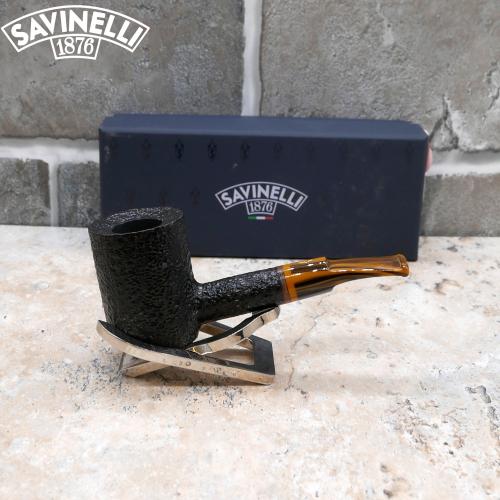 Savinelli Tigre Rustic 311 6mm Filter Fishtail Pipe (SAV809)