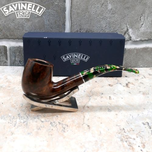 Savinelli Camouflage Smooth 606 Dark Brown 6mm Fishtail Pipe (SAV828)