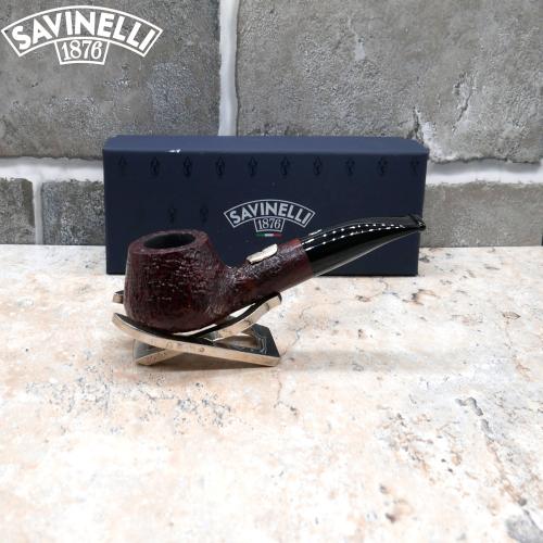 Savinelli Dante 700th Anniversary Rusticated Dark Brown 6mm Fishtail Pipe 452/700 (SAV866)