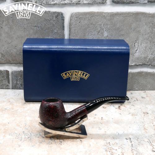 Savinelli 626 Punto Oro Gold Sandblast 9mm Fishtail Pipe (SAV931)