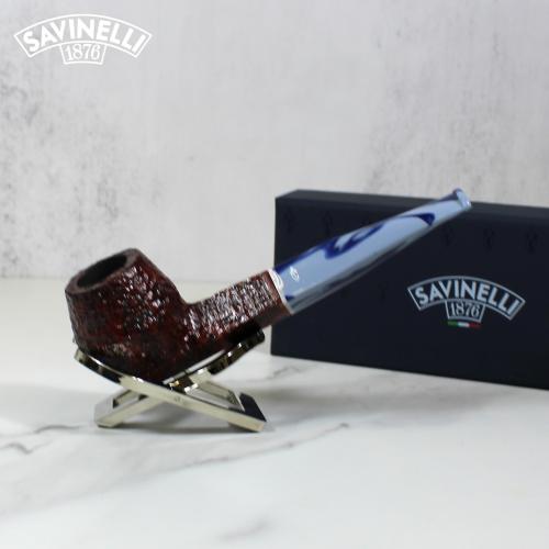 Savinelli Oceano Dark Rustic 510 Straight Bulldog 6mm Pipe (SAV1071)