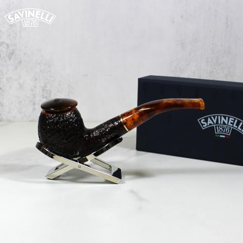 Savinelli Tortuga 626 Rustic Bent 6mm Filter Fishtail Pipe (SAV1080)