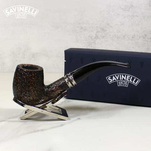 Savinelli Desigual Rustic 606 Bent 6 mm Filter Fishtail Pipe (SAV1132)