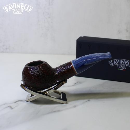 Savinelli Oceano Dark Rustic 320 Bent Fishtail 6mm Pipe (SAV1192)