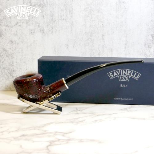 Savinelli Armonia 435 Rustic Sandblasted 6mm Fishtail Pipe  (SAV1214)