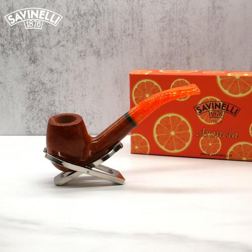 Savinelli Arancia 670 Smooth Brown 9mm Fishtail Pipe (SAV1230)