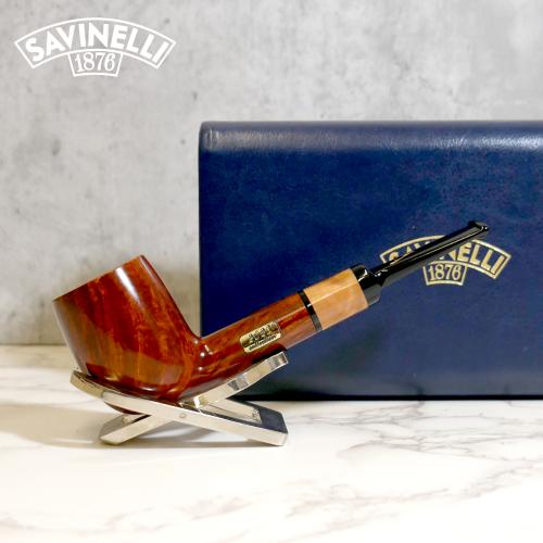 Savinelli 2023 Collection Smooth Brown 6mm Fishtail Pipe (SAV1269)