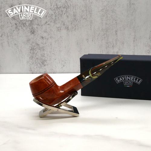 Savinelli Paloma 510 Smooth Brown 6mm Filter Fishtail Pipe (SAV1276)