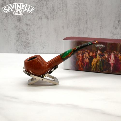 Savinelli Gianduja 315 Smooth Natural 6mm Filter Fishtail Pipe (SAV1296)