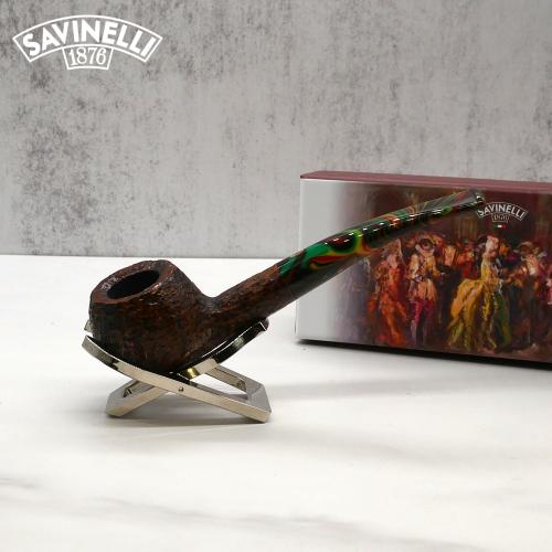 Savinelli Gianduja 315 Rustic 6mm Filter Fishtail Pipe (SAV1297)