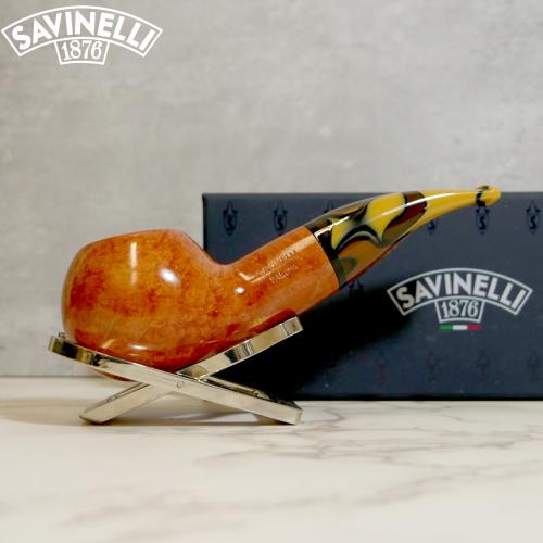 Savinelli Paloma 320 Smooth Brown 9mm Filter Fishtail Pipe (SAV1303)