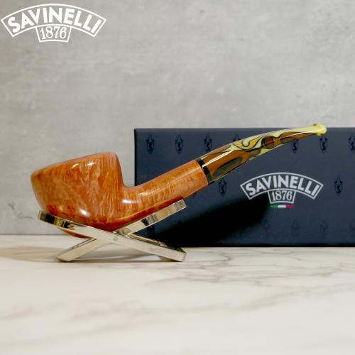 Savinelli Paloma 316 Smooth Brown 6mm Filter Fishtail Pipe (SAV1307)