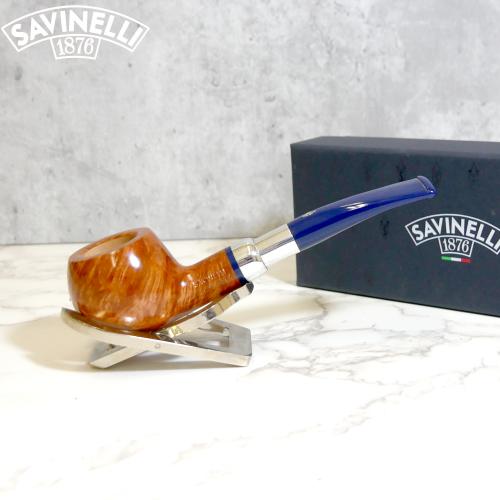 Savinelli Eleganza 315 Natural Smooth Prince 6mm Filter Fishtail Pipe (SAV1357)