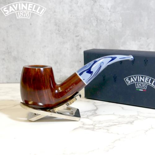 Savinelli Oceano Burgundy 616 Smooth KS 9mm Filter Fishtail Pipe (SAV1366)