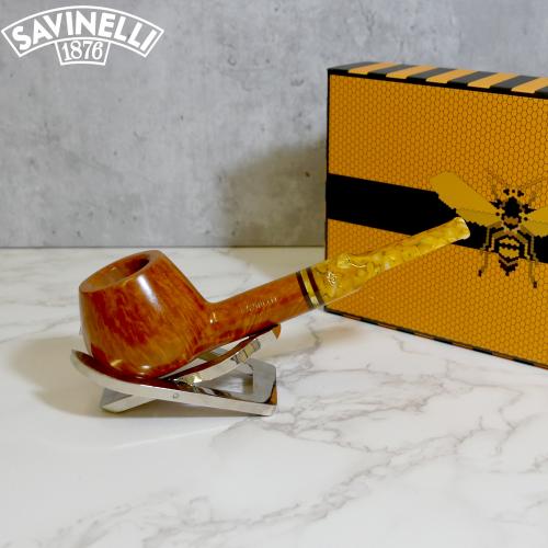 Savinelli Miele 344 Straight Honey 9mm Filter Fishtail Pipe (SAV1386)