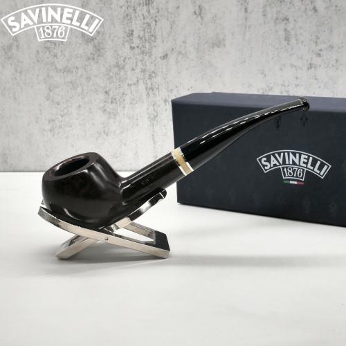 Savinelli Oscar Liscia Marrone Scuro 315 Smooth 6mm Fishtail Pipe (SAV1446)