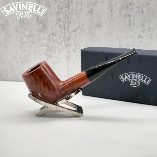 Savinelli Siena 141 Smooth Straight 9mm Filter Fishtail Pipe (SAV1457)