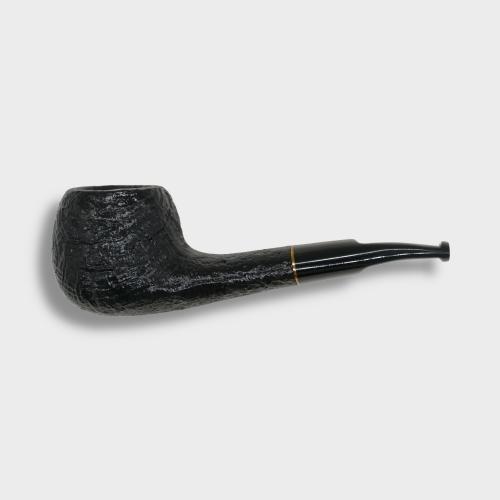 Savinelli Lollo Sandblasted Black 01 6mm Filter Fishtail Pipe (SAV1461)