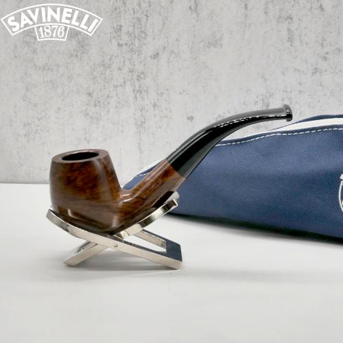 Savinelli ONE Starter Kit 601 Smooth Bent 6mm Fishtail Pipe (SAV1465)